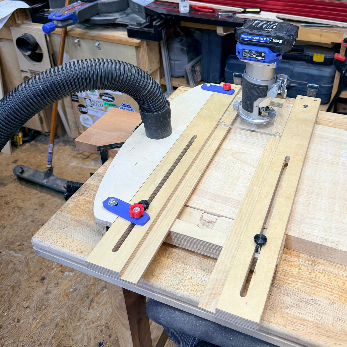 Dust Collection for Big Trim Flattening Sled
