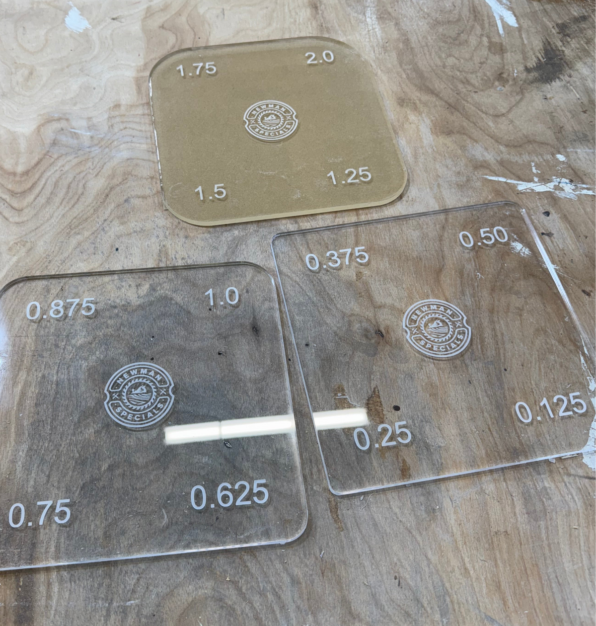 Corner template set with multiple curves
