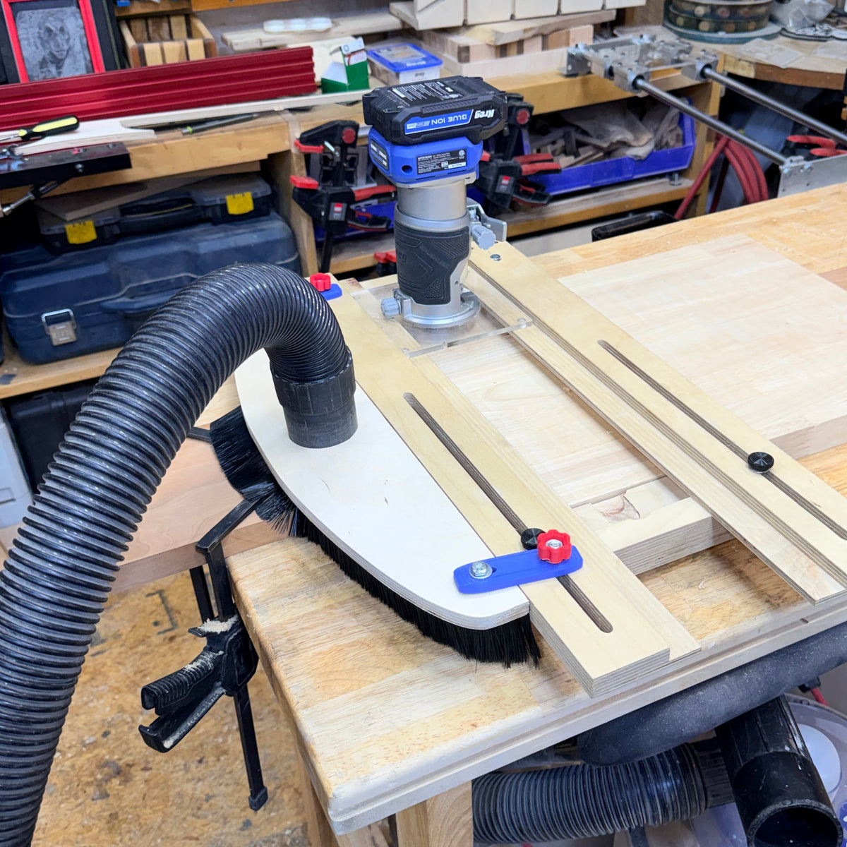 Dust Collection for Big Trim Flattening Sled