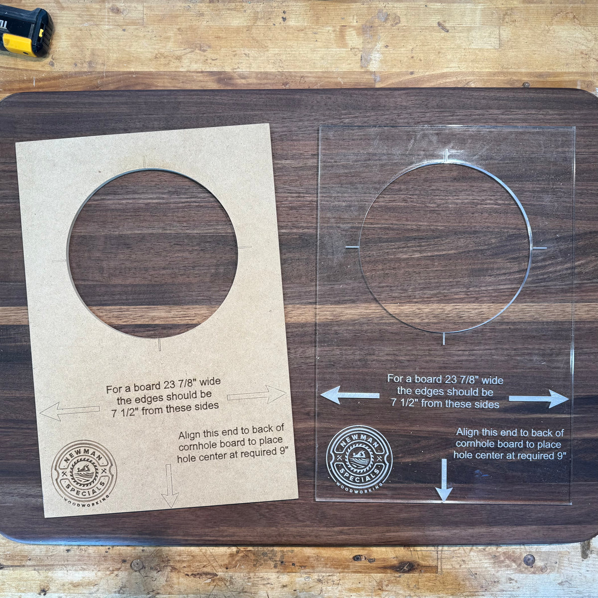 Cornhole templates for routers