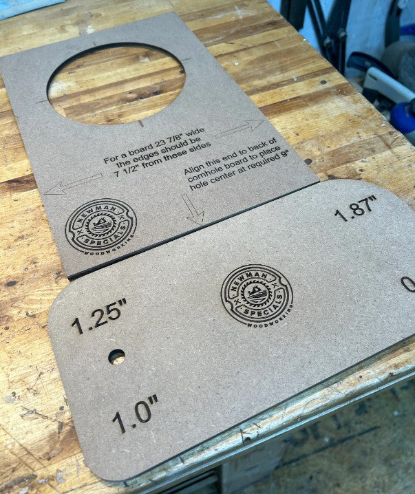 Combo Pack - Cornhole Board & Multi-Radius Corner Templates